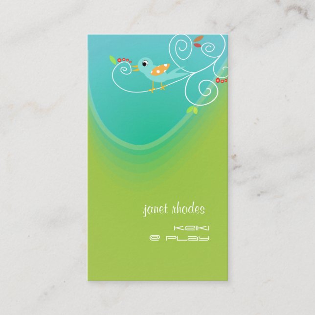 Stylish Childcare business cards (Front)