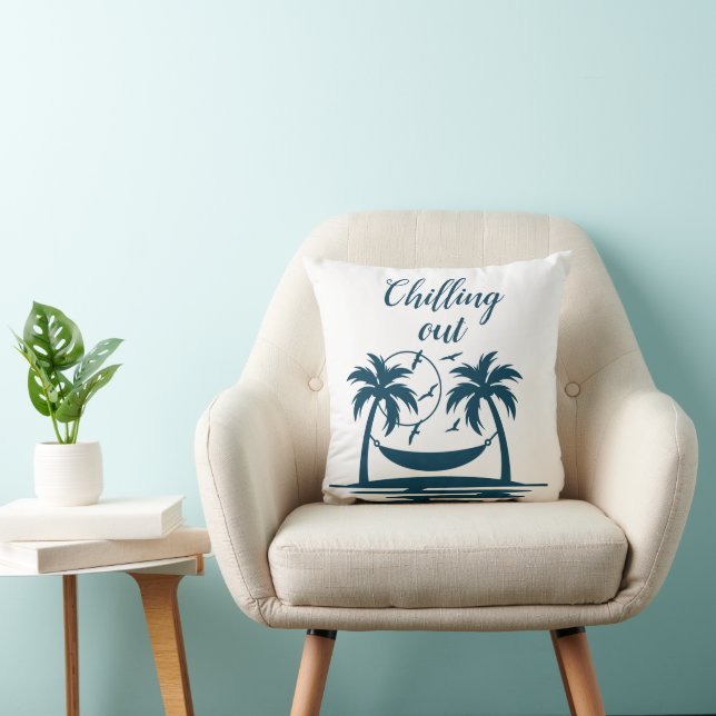 Stylish Chilling Out Palm Trees Hammock  Cushion (Chair)