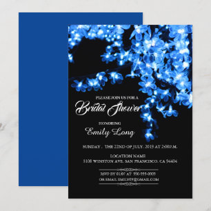 Stylish Chinese Cherry Blossom Light Bridal Shower Invitation