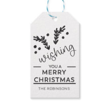 Stylish Christmas  | Custom Family name Ornament