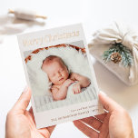 Stylish Christmas | One Photo Elegant Gold Foil Holiday Card<br><div class="desc">This minimalist,  real gold foil holiday card features ultra modern gold typography that says "Merry Christmas, " with your favourite personal photo for a unique,  elegant,  and stylish look.</div>