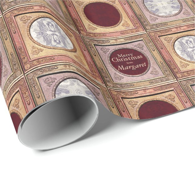 Stylish Christmas Personalised Wrapping Paper 5 (Roll Corner)