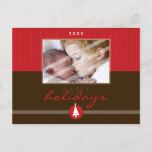 STYLISH CHRISTMAS POSTCARD :: stripedstitch 5L