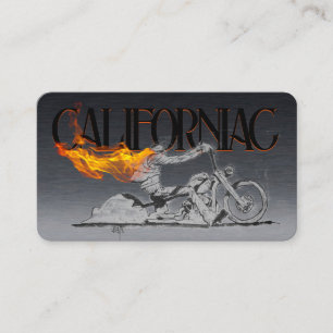 Stylish chrome Motorcycle Business Card