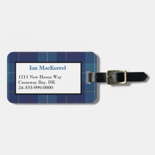 Stylish Clan MacKerrell Tartan Plaid Luggage Tag