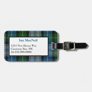 Stylish Clan MacNeil Tartan Plaid Luggage Tag