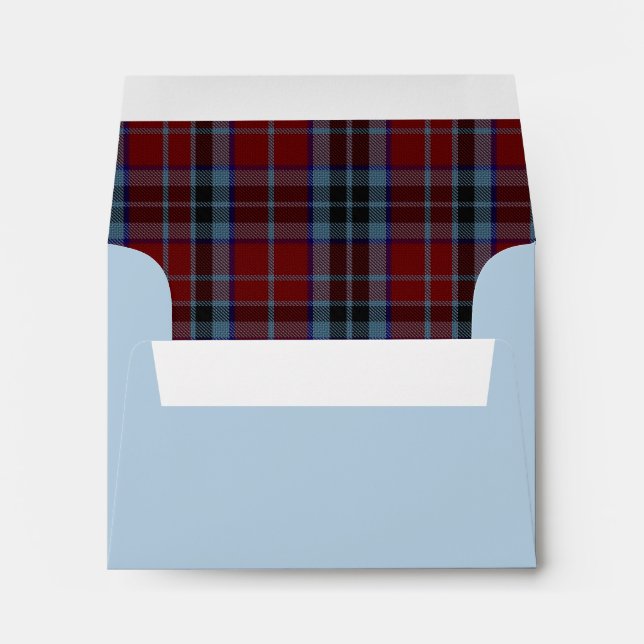 Stylish Clan MacTavish Blue Custom Envelope (Back (Bottom))