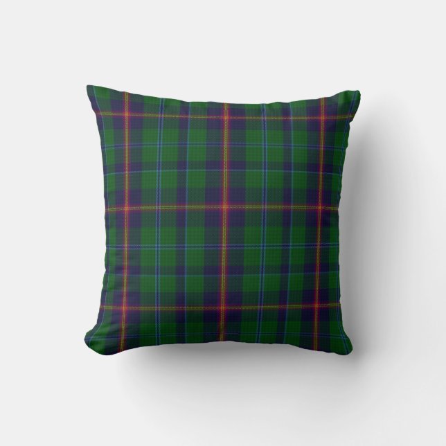 Stylish Clan Young Tartan Plaid Pillow (Front)