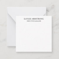 Stylish Classical Plain Simple White Professional
