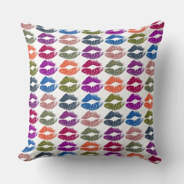 Stylish Colourful Lips #13 Cushion (Front)