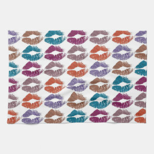 Stylish Colourful Lips #20 Tea Towel