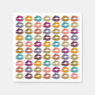Stylish Colourful Lips #29 Napkin