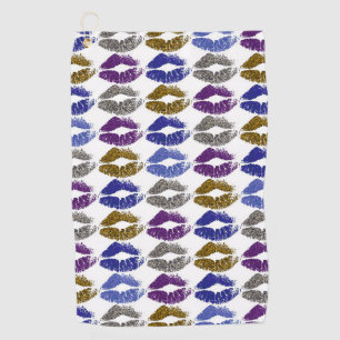 Stylish Colourful Lips #2 Golf Towel
