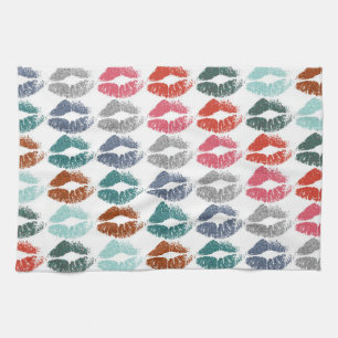 Stylish Colourful Lips #33 Tea Towel