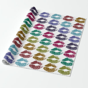 Stylish Colourful Lips #35 Wrapping Paper