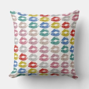 Stylish Colourful Lips #36 Cushion