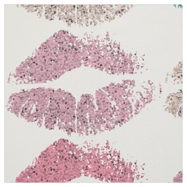 Stylish Colourful Lips #36 Fabric (Swatch)