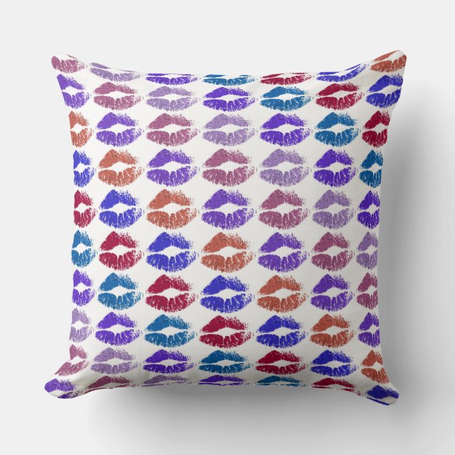 Stylish Colourful Lips #37 Cushion (Front)