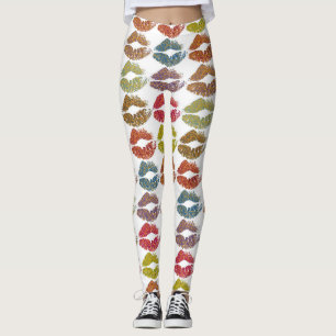 Stylish Colourful Lips #38 Leggings