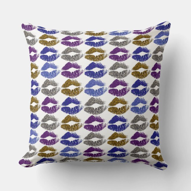Stylish Colourful Lips #40 Cushion (Front)