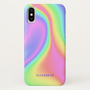 Stylish Colourful Marble Liquid Rainbow Modern Case-Mate iPhone Case