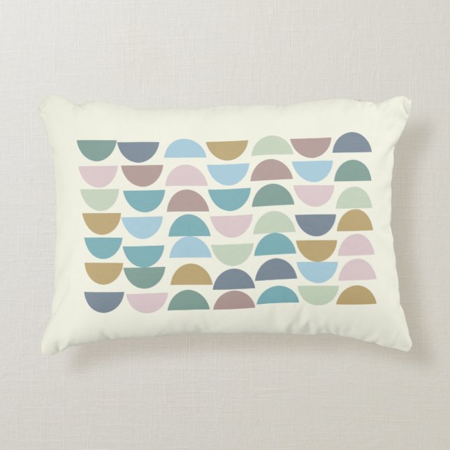 Stylish Colourful Modern Geometric Decorative Cushion (Front)