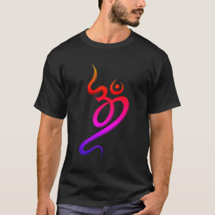 Stylish Colourful OM SIgn T-Shirt