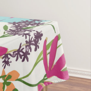 Stylish Colourful Summer Tropical Floral Pattern Tablecloth