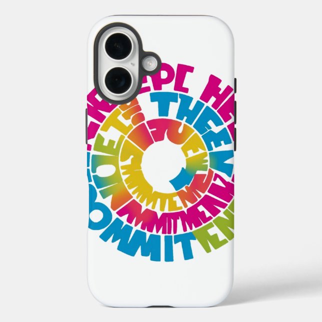 Stylish "Commitment" iPhone Exclusive Cover (Back)