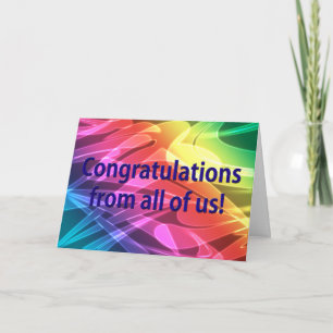Stylish Congratulations From All of Us! Card