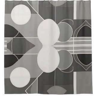 Stylish contemporary Abstract Design Shower Curtain