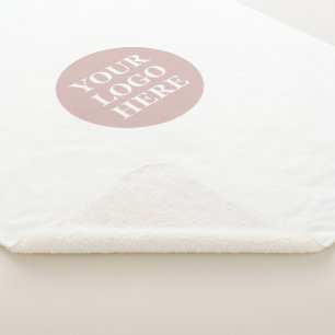 Stylish, contemporary, and customisable sherpa blanket