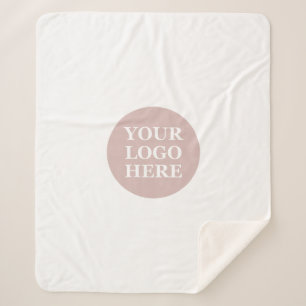 Stylish, contemporary, and customisable sherpa blanket