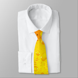 Stylish Cool Yellow water drops beer Tie