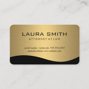 Stylish Corporate / Gold Metallic Business Card