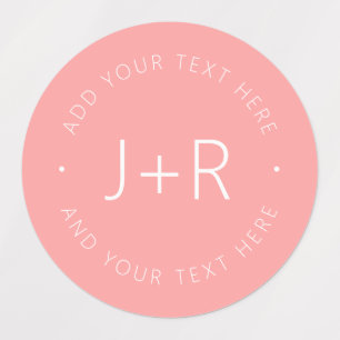 Stylish Couples Monogram Editable Text Waterproof