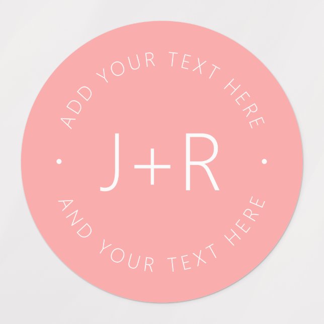 Stylish Couples Monogram Editable Text Waterproof (Design 1)