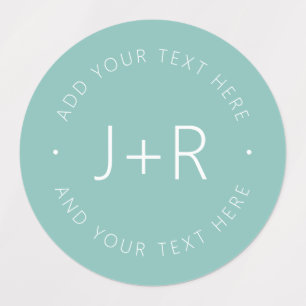 Stylish Couples Monogram Editable Text Waterproof