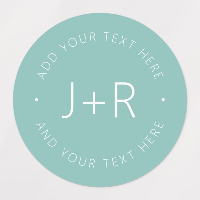 Stylish Couples Monogram Editable Text Waterproof (Design 1)