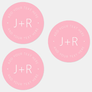 Stylish Couples Monogram Editable Text Waterproof