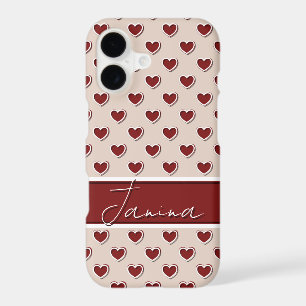 Stylish Creme Colored IPhone Cover With Your Name