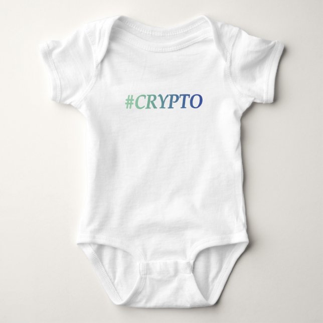 Stylish Crypto  Baby Bodysuit (Front)