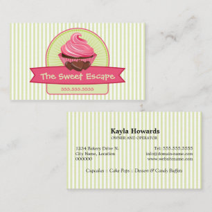 Stylish Cupcake Desserts Business Card