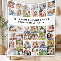 Stylish Custom 36 Photo Collage Modern Family