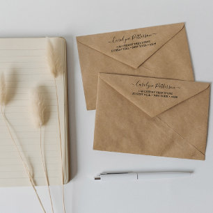 Stylish Custom Name & Address Self Inking Stamp