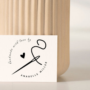 Stylish Custom Name Sewing Handmade With Love Self-inking Stamp