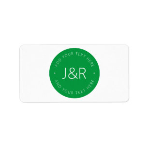 Stylish Customisable Label