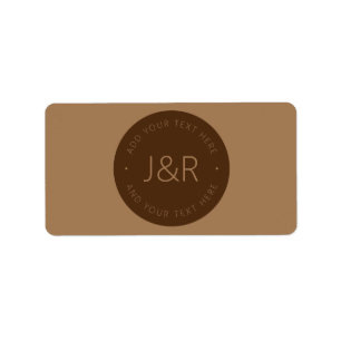 Stylish Customisable Label