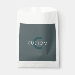 Stylish Customisable Monogram Template Favour Bag