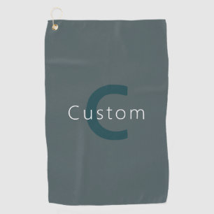Stylish Customisable Monogram Template Golf Towel